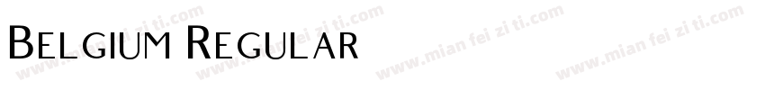 Belgium Regular字体转换